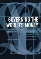Governing the world's money /