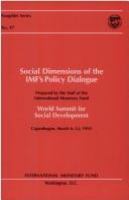 Social dimensions of the IMF's policy dialogue /