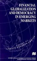 Financial globalization and democracy in emerging markets /