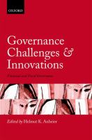 Governance challenges and innovations : financial and fiscal governance /