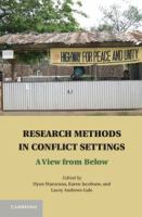 Research methods in conflict settings : a view from below /