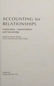 Accounting for relationships : explanation, representation, and knowledge /