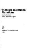 Interorganizational relations /