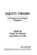 Equity theory : psychological and sociological perspectives /