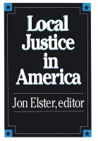 Local justice in America /