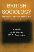 British sociology seen from without and within /