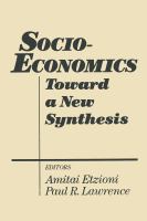 Socio-economics : toward a new synthesis /