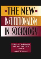 New institutionalism in sociology /