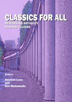 Classics for all : reworking antiquity in mass culture /