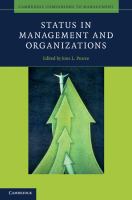 Status in management and organizations /