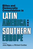 Elites and democratic consolidation in Latin America and Southern Europe /