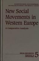 New social movements in Western Europe : a comparative analysis /