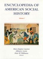 Encyclopedia of American social history /