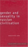 Gender and sexuality in Russian civilisation /