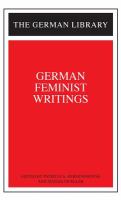 German feminist writings /