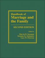 Handbook of marriage and the family /