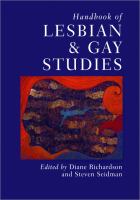 Handbook of lesbian and gay studies /