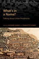 What's in a name? : talking about urban peripheries /