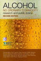 Alcohol : no ordinary commodity : research and public policy /