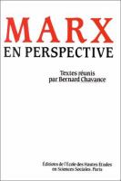 Marx en perspective : actes du colloque /