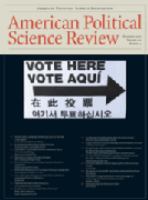The American political science review