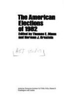 The American elections of 1982 /