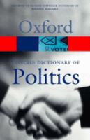 The concise Oxford dictionary of politics /