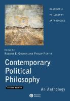 Contemporary political philosophy : an anthology /