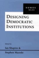 Designing democratic institutions /