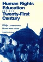 Human rights education for the twenty-first century /
