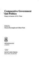 Comparative government and politics : essays in honour of S.E. Finer /