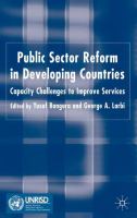 Public sector reform in developing countries : capacity challenges to improve services /