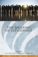 The meaning of citizenship /