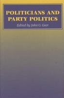 Politicans and party politics /