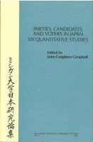 Parties, candidates, and voters in Japan : six quantitative studies /