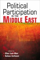 Political participation in the Middle East /