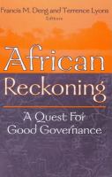 African reckoning : a quest for good governance /