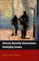 African security governance : emerging issues /