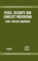 Peace, security and conflict prevention : SIPRI-UNESCO handbook /