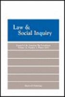 Law & social inquiry : journal of the American Bar Foundation.