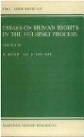 Essays on human rights in the Helsinki process /