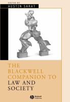 The Blackwell companion to law and society /