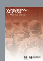 Conscientious objection to military service.