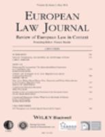 European law journal review of European law in context.