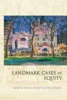 Landmark cases in equity