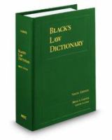 Black's law dictionary /