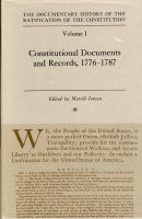The Documentary history of the ratification of the Constitution /