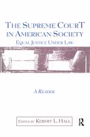 The Supreme Court in American society : equal justice under law /