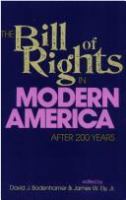 The Bill of Rights in modern America : after 200 years /