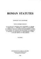 Roman statutes /